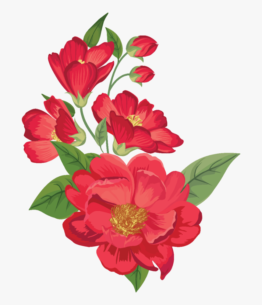 How The Flower Crown Became It Accessory Of Coachella - Watercolor Red Flowers Png, Transparent Png