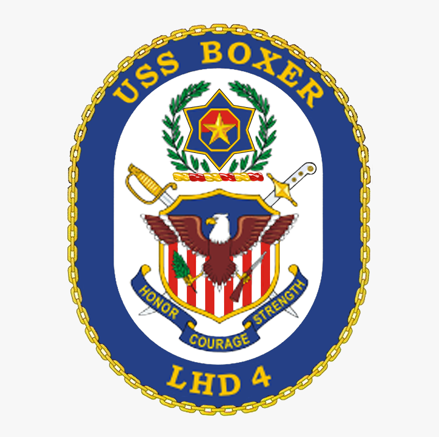 Uss Boxer Coa - Uss Boxer (lhd-4), HD Png Download