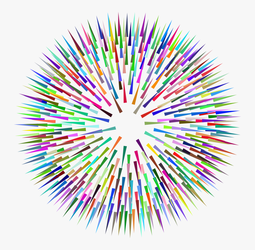Prismatic Spiked Ball No Background, HD Png Download