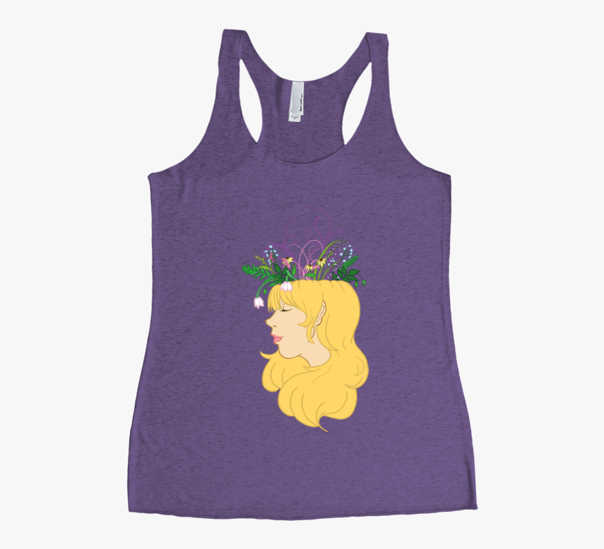Flower Crown Racerback Tank Top - Sleeveless Shirt, HD Png Download