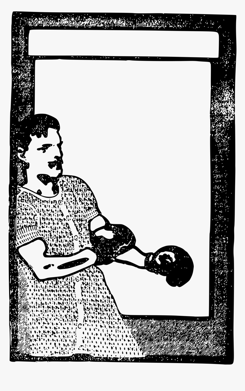 Boxer Man Frame Clip Arts - Illustration, HD Png Download