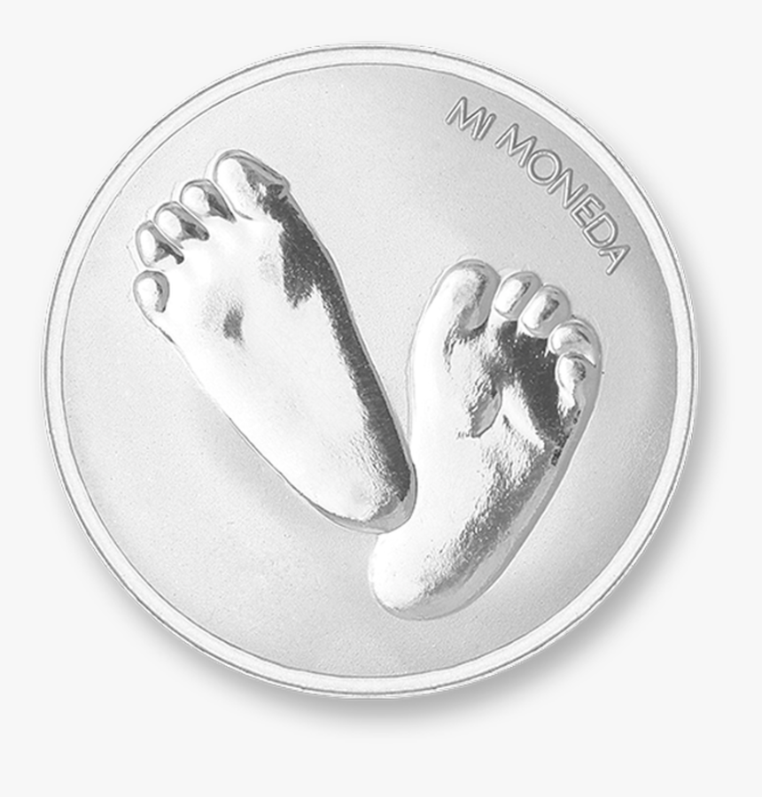 Baby Feet-te Quiero Silver Plated M - Mi Moneda Munt Voetjes, HD Png Download