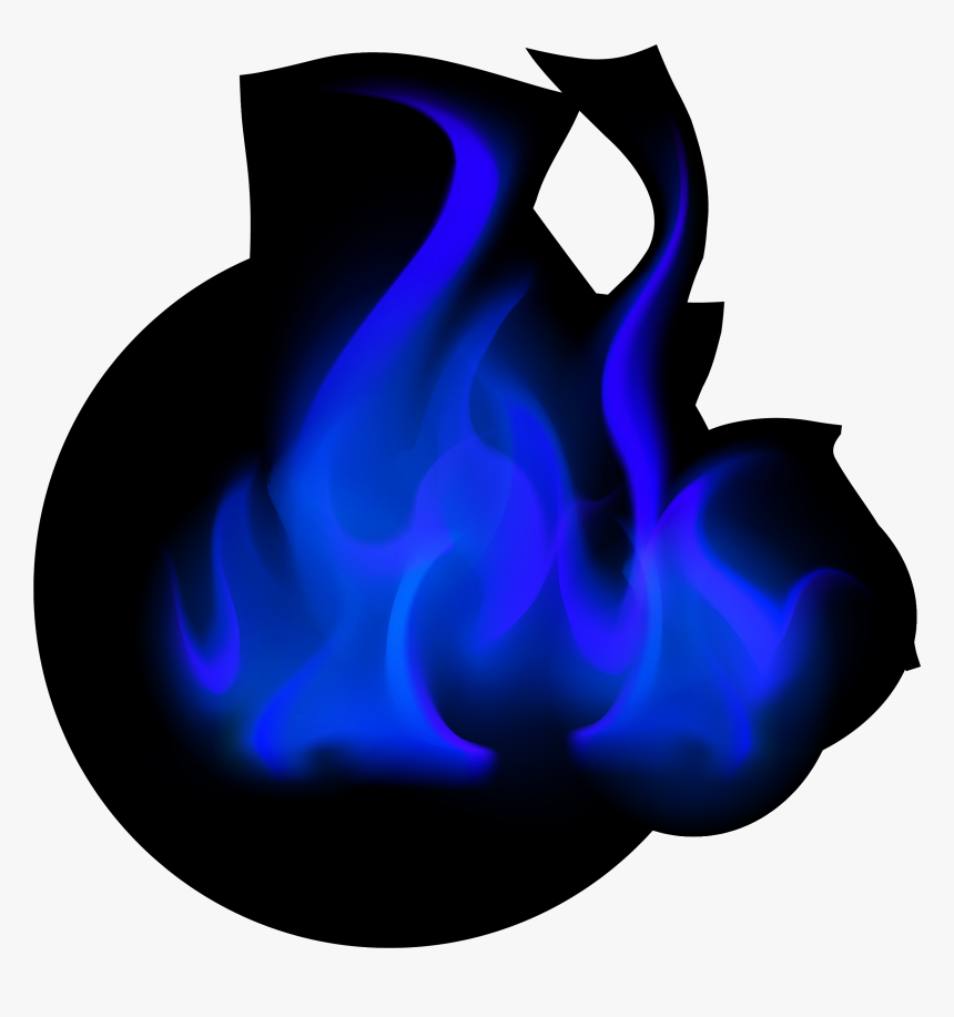 Flame Blue Combustion - Flame, HD Png Download