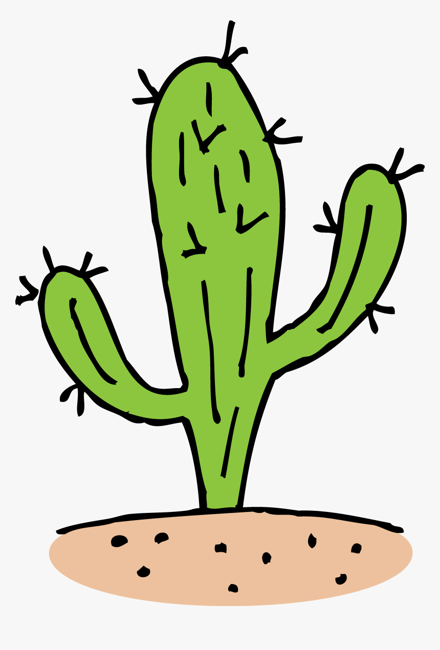 Cactus In Desert Clipart, HD Png Download