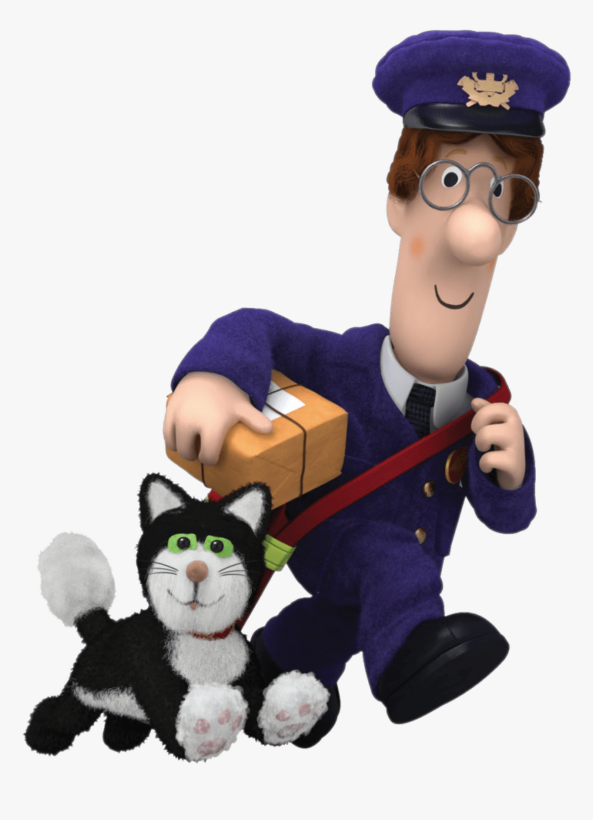 Postman Pat Carrying Delivery - Postman Pat Black And White Cat, HD Png Download