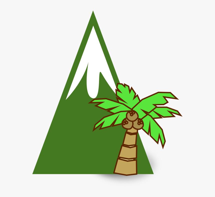 Plant,flora,leaf - Clipart Coconut Tree Cartoon, HD Png Download