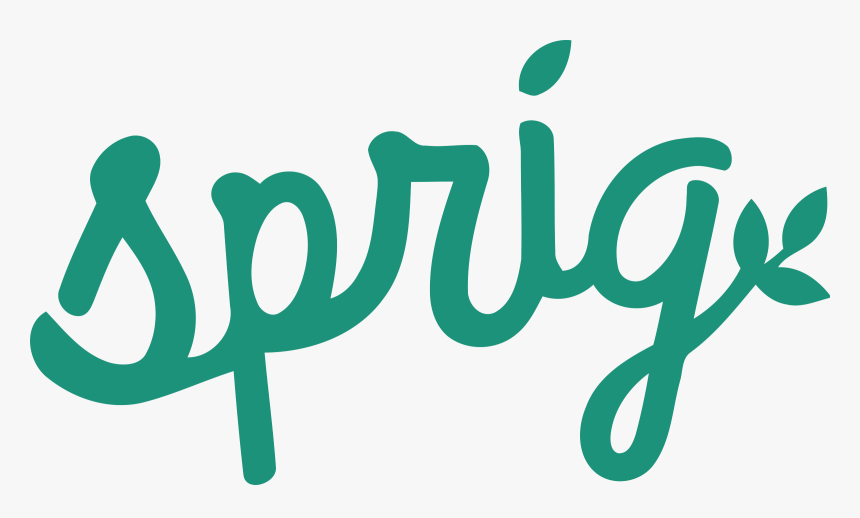 Transparent Food Delivery Png - Sprig Food Delivery Logo, Png Download