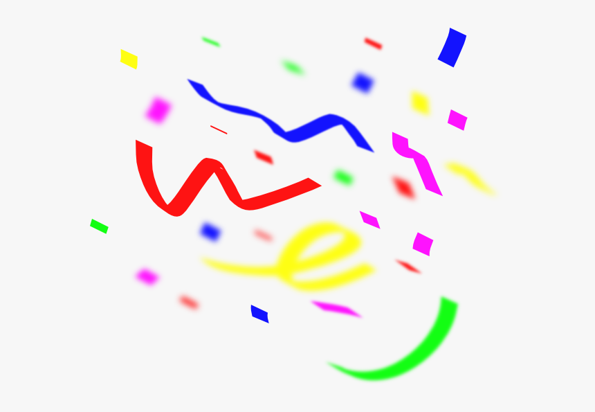 Free Confetti Clipart The Cliparts - Confetti Cartoon Clipart, HD Png Download