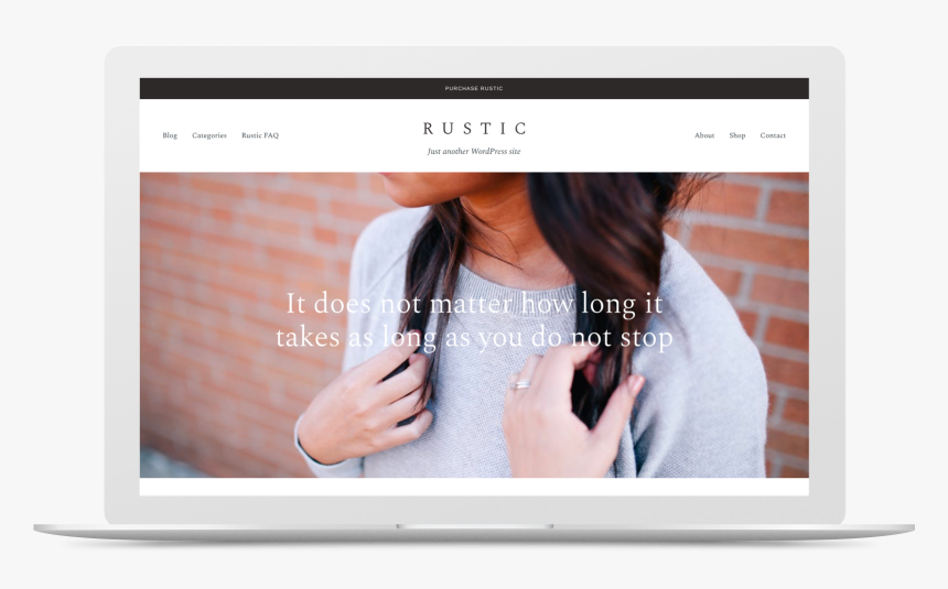 Rustic Wordpress Genesis Child Theme Laptop - No Face Show Girls, HD Png Download