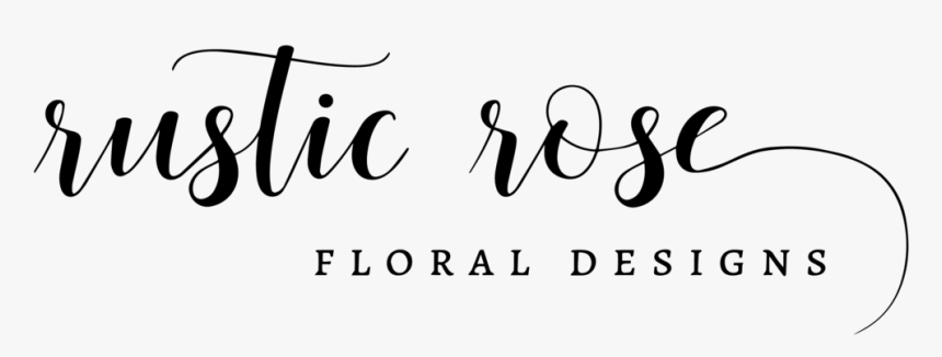 Rustic Rose Logo Final Black, HD Png Download