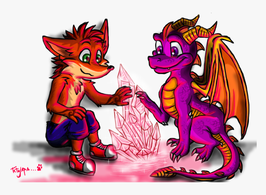 Transparent Spyro The Dragon Png - Crash Bandicoot Purple Ripto's Rampage E Spyro Orange, Png Download