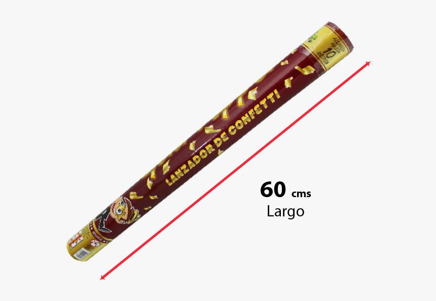 Party Poppers 60cm Confeti Dorado 1pza - Chocolate, HD Png Download