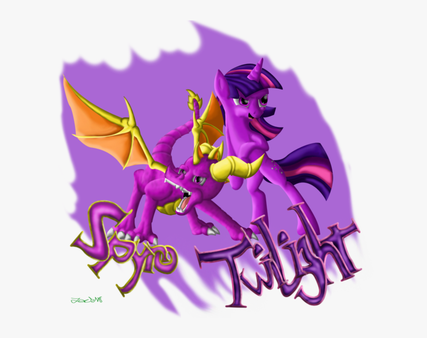 Spyro And Twilight Sparkle In Love, HD Png Download