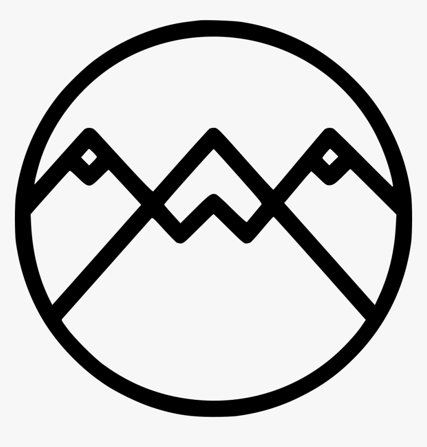 Mountain Snow Scenery Landscape Tourism Vacation Hills - Mountain Free Icon, HD Png Download