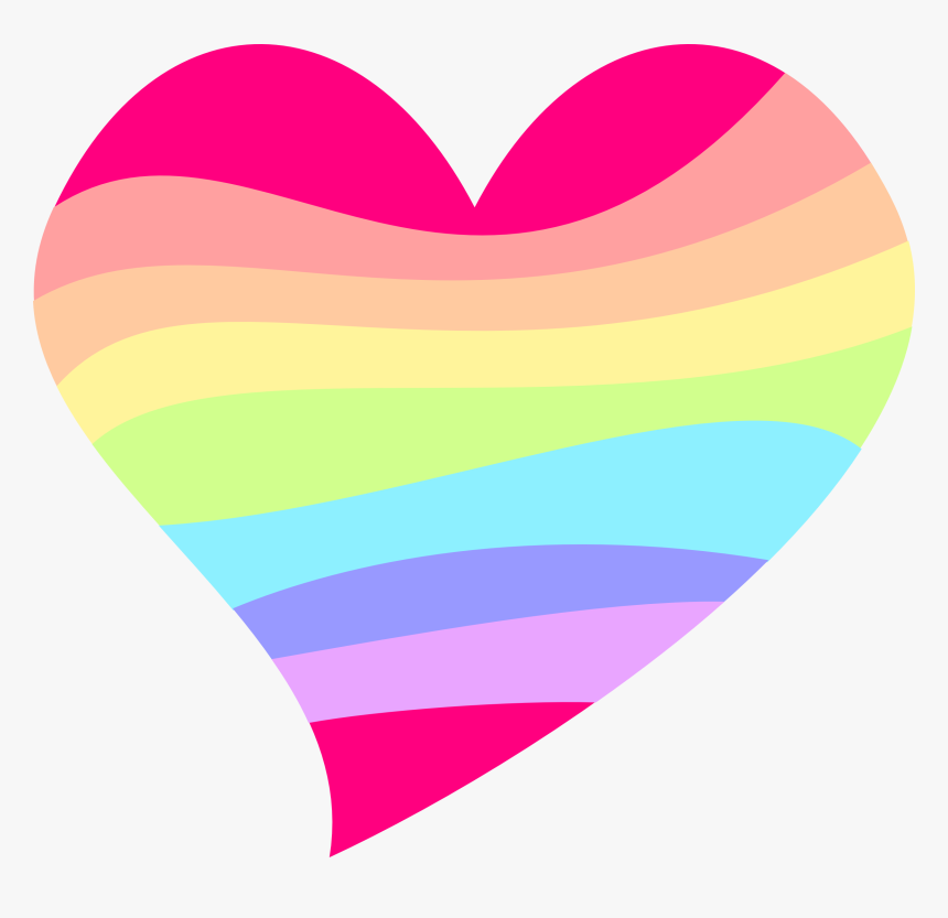 Heart Rainbow Cutie Mark Crusaders Color Pony - Mlp Cutie Mark Rainbow, HD Png Download