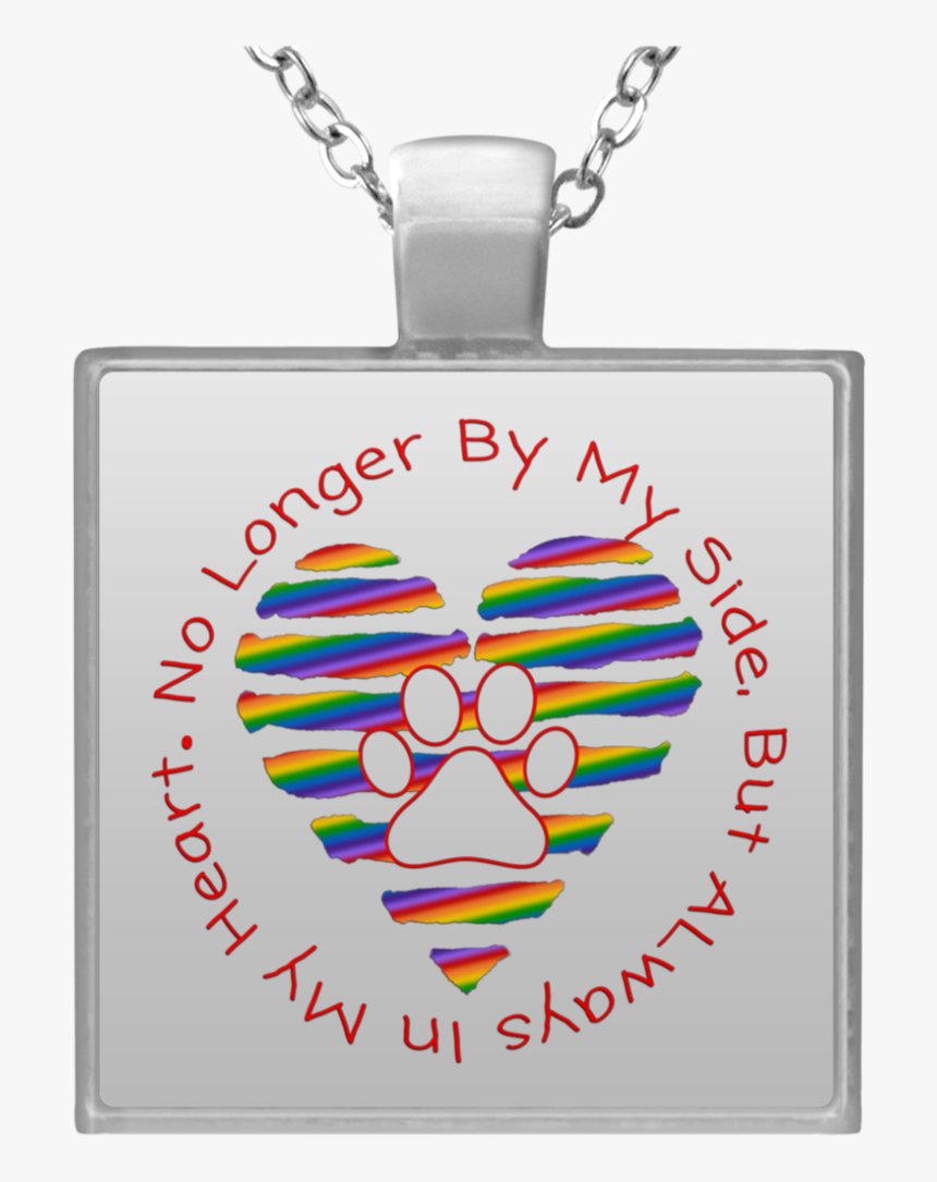 Transparent Rainbow Heart Png - Necklace, Png Download