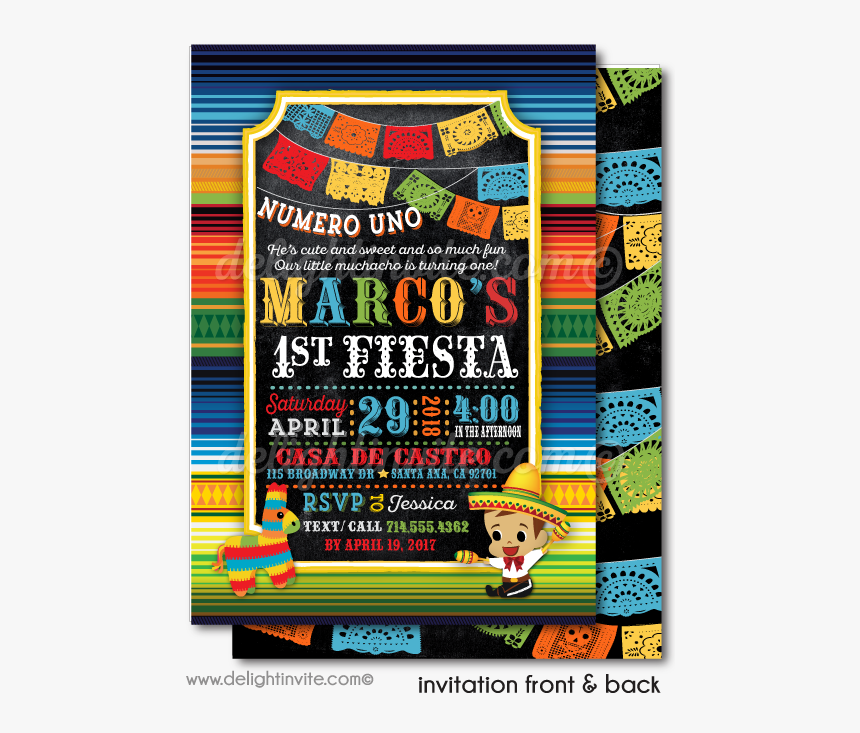 Fiesta Invitation Boys, HD Png Download