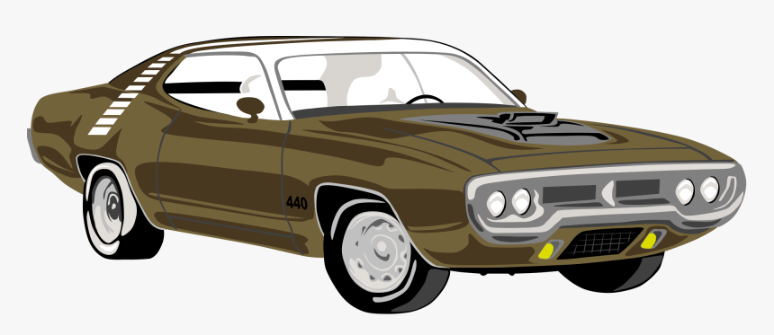 Muscle Car,automotive Exterior,compact Car - Roadrunner Car Clipart, HD Png Download