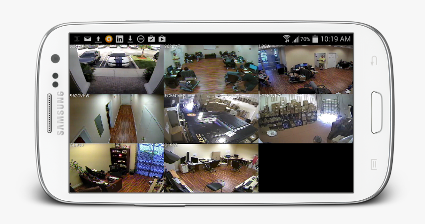 Securit - Ip Camera On Phone, HD Png Download