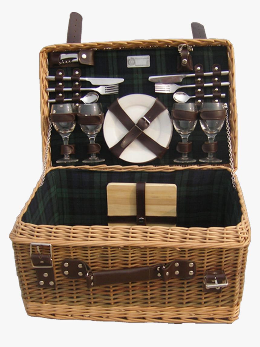 Full Buff And Rustic Willow With Two Leatherette Straps - Picnic Basket, HD Png Download