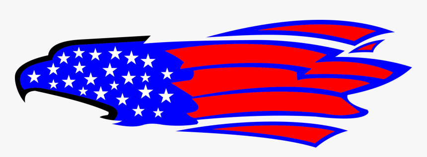 Area,artwork,line - Red White And Blue Eagle Vector, HD Png Download