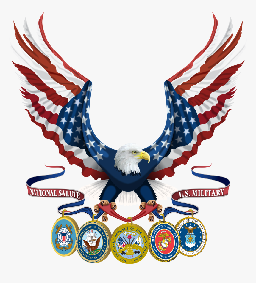 Illustration Of National Salute - Military Eagle Symbol Png, Transparent Png