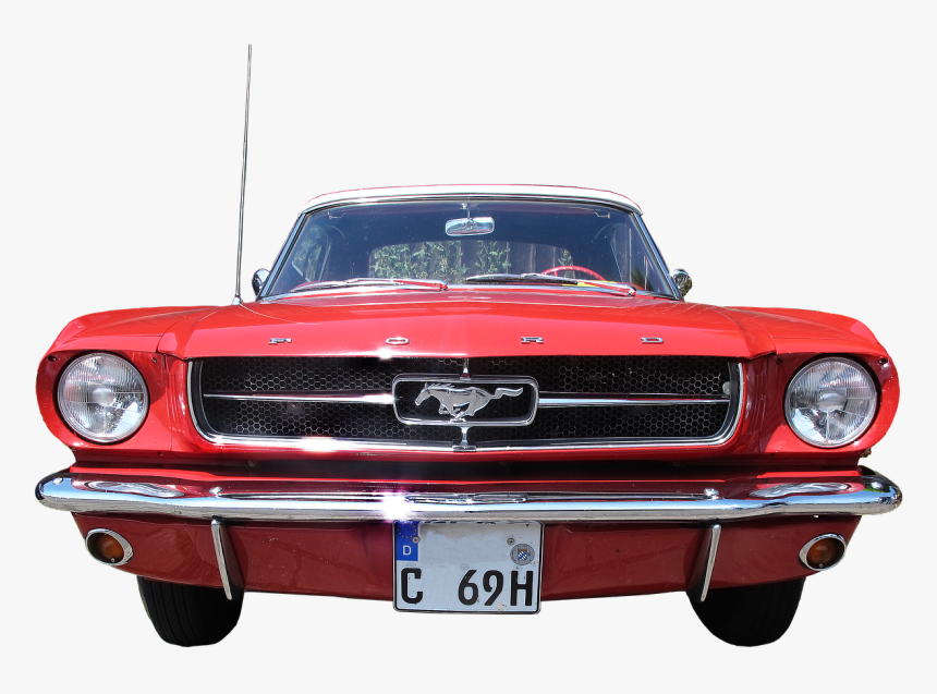 Ford Mustang Retro Png, Transparent Png