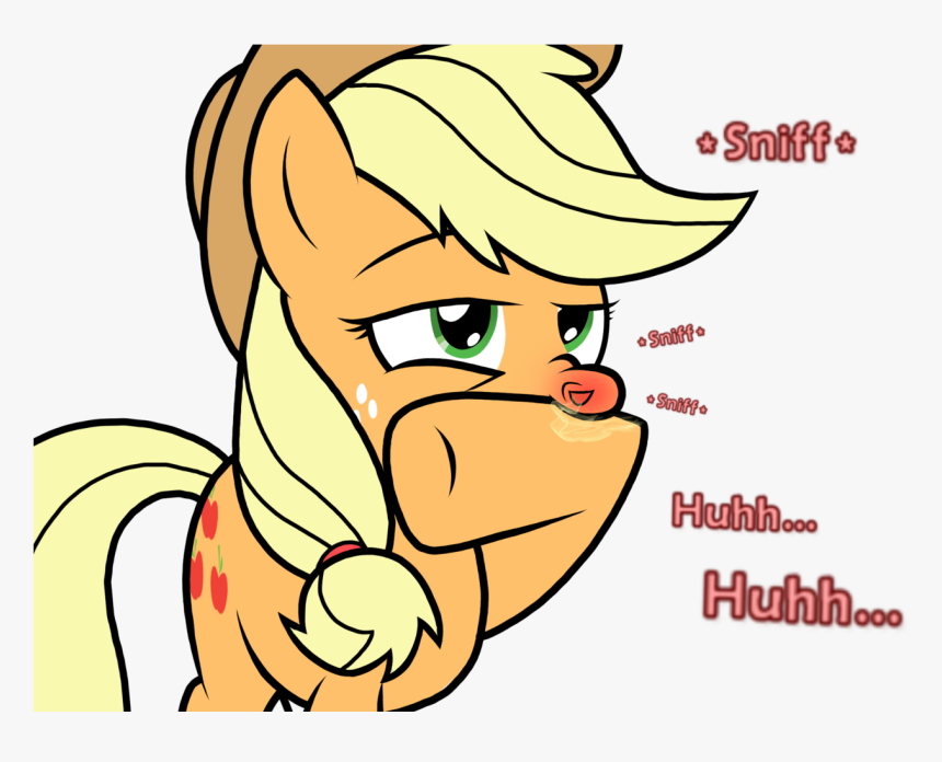 Applejack Artist Sneezyapplejack Flu Illness Artistsneezyapplejack - Runny Nose Transparent Background, HD Png Download