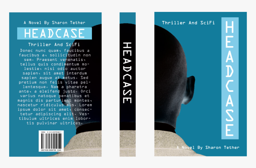 Headcase Book Cover - Book Cover Front Back Spine, HD Png Download
