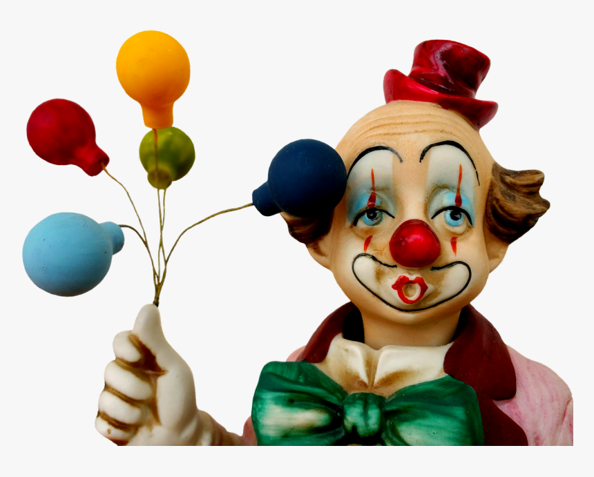 Statuette Clown Ballons Free Picture - Clown Et Ballons Png, Transparent Png
