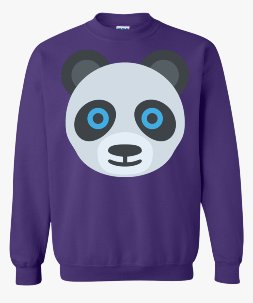 Panda Face Emoji Sweatshirt - Sweater, HD Png Download