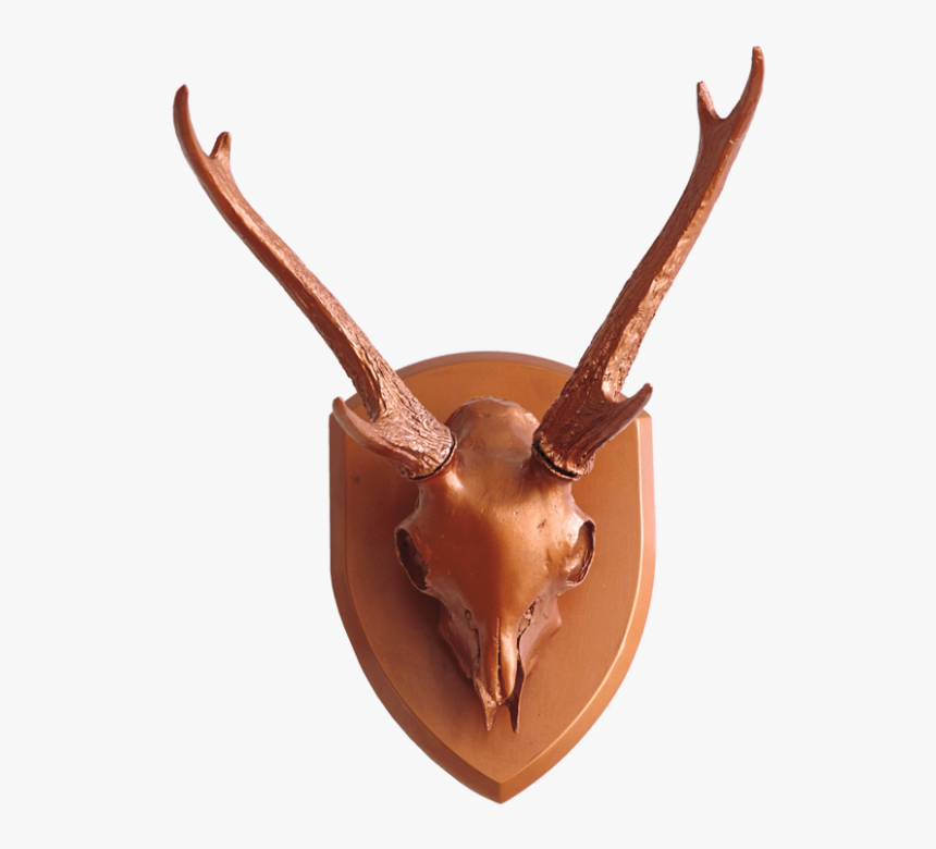 Gold Leaf Design Group Resin Mule Deer Skull With Antlers - Reindeer, HD Png Download