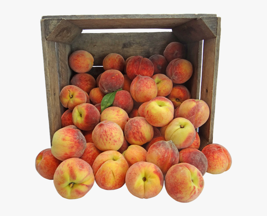 Peach, Peaches, Pennsylvania, Amish, Crate, Fruit, - Caixote Com Frutas Png, Transparent Png