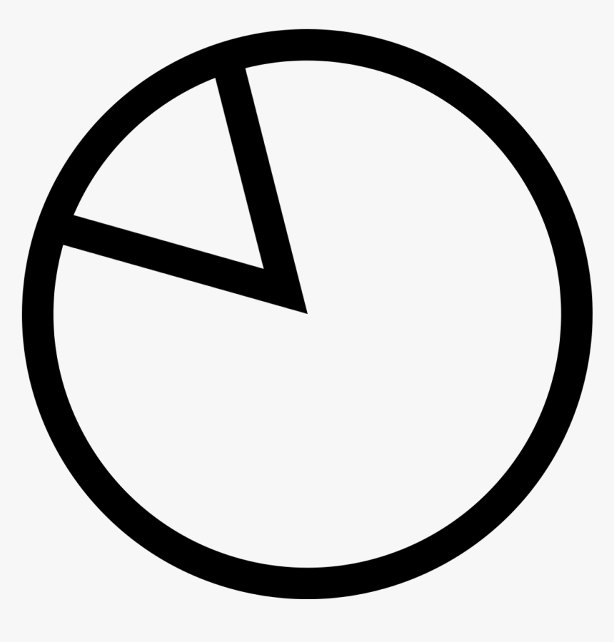 Pie Chart Icon Png Free Download - Black Dot Outline Png, Transparent Png