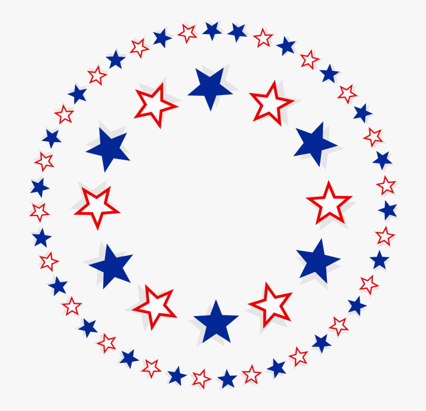 Star,symmetry,area - Transparent Patriotic Clip Art, HD Png Download