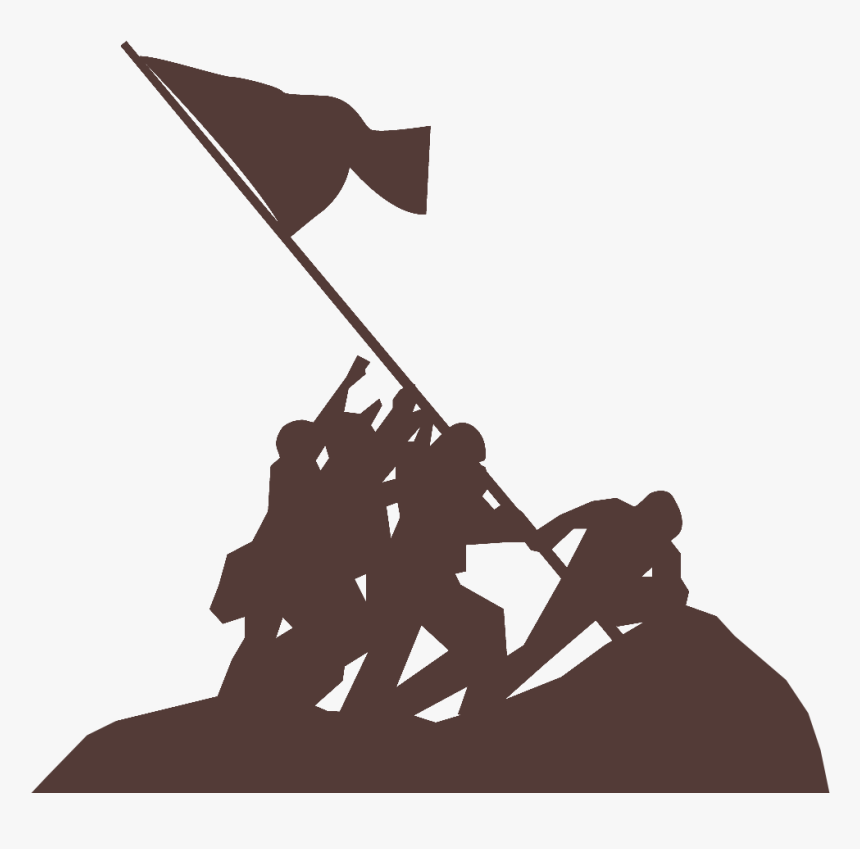 Iwo Jima Silhouette Clip Art, HD Png Download