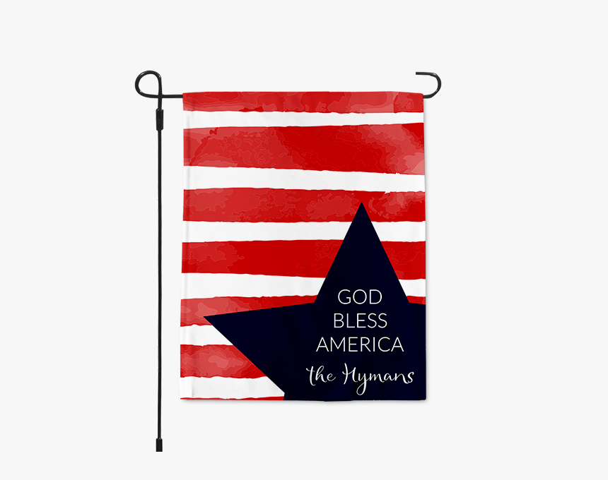 Personalized Abstract Patriotic Garden Flag 
title - Flag, HD Png Download