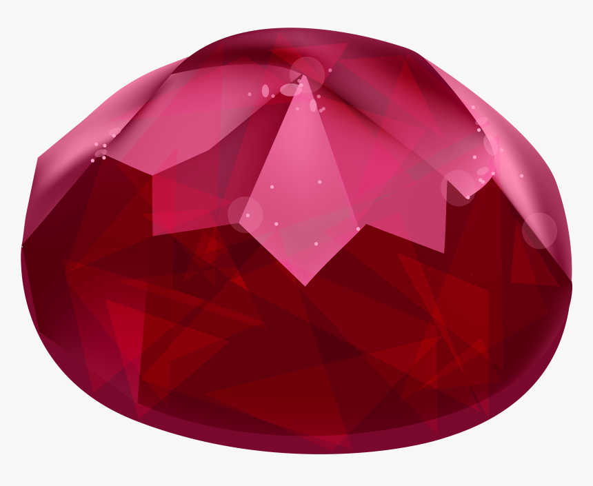 Red Diamond Gem Png Clipart - Diamond, Transparent Png