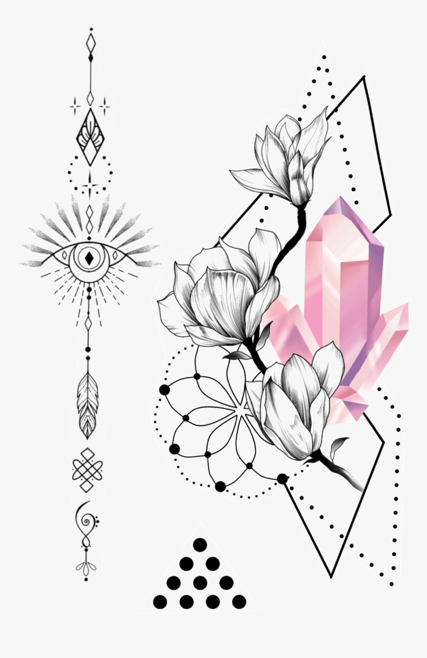 Временное Тату Розовый Диамант - Временные Тату Купить Украина, HD Png Download