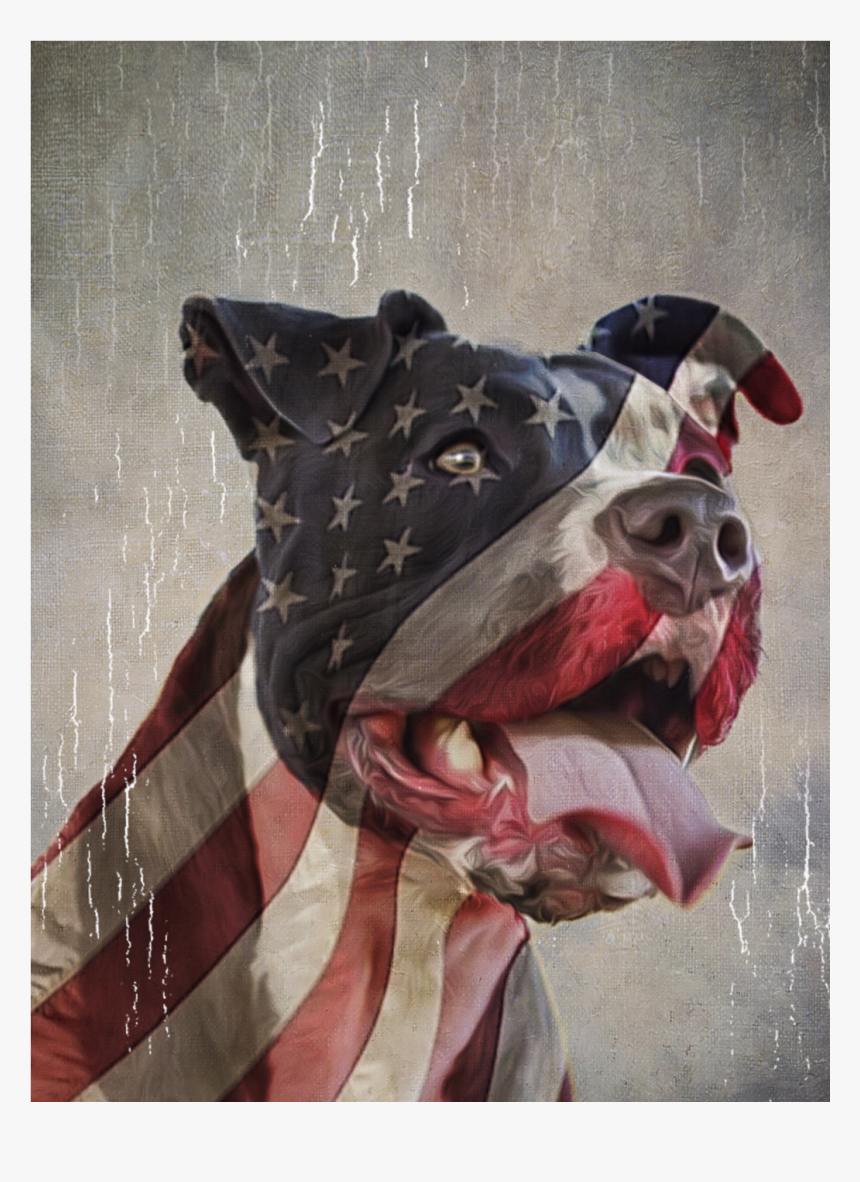 La Maxpa Printed Building Men T Shirt Patriotic Paw - Americas Dog The Pitbull, HD Png Download