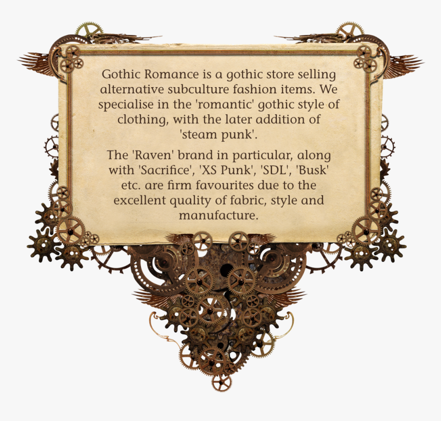 Cutout Steampunk Frame - Transparent Image Png Woman Steampunk, Png Download