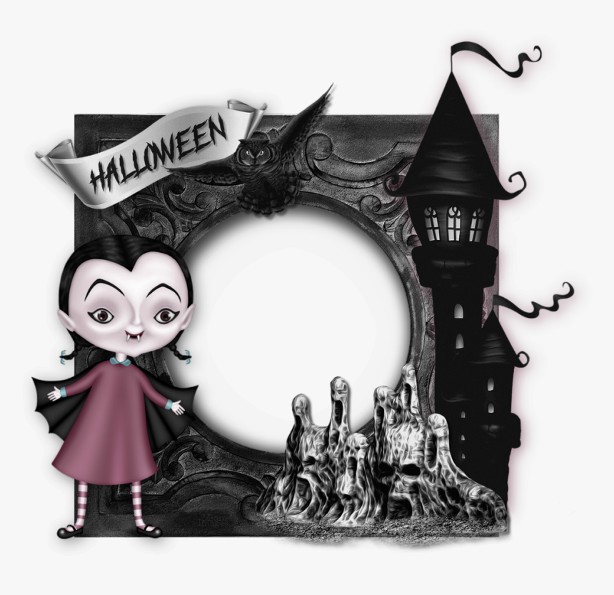 Cadre Photo Halloween, Gothique / Gothic Frame Png - Cartoon, Transparent Png