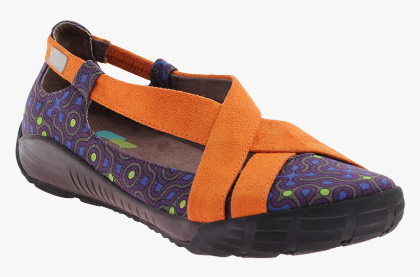 Adventure In Purple Print Women S Flat - Outdoor Shoe, HD Png Download