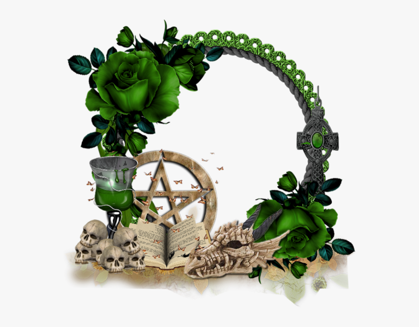 Garden Roses - Transparent Cadre Halloween Png, Png Download