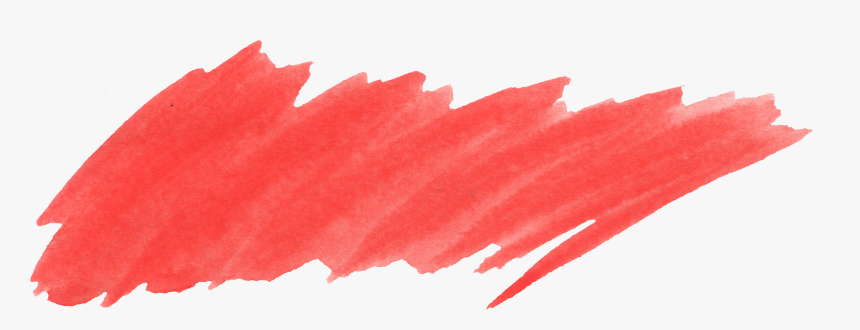 37 Red Watercolor Brush Stroke Vol - Red Watercolor Png, Transparent Png