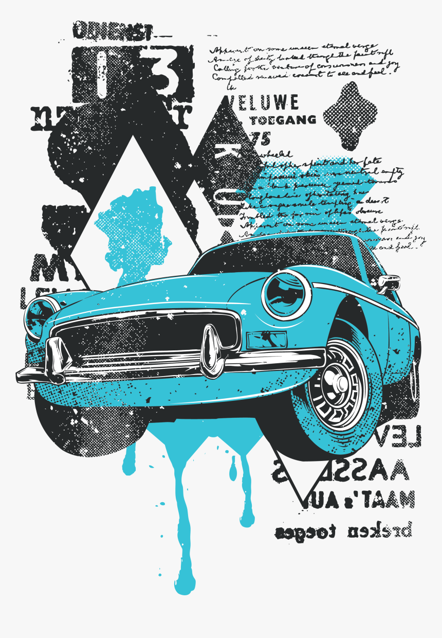 Blouse Vintage Compassionate T-shirt Printing Blood - Vintage Car Poster Png, Transparent Png