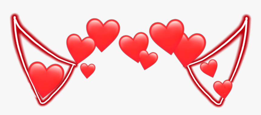 Transparent Heart Crown Png, Png Download