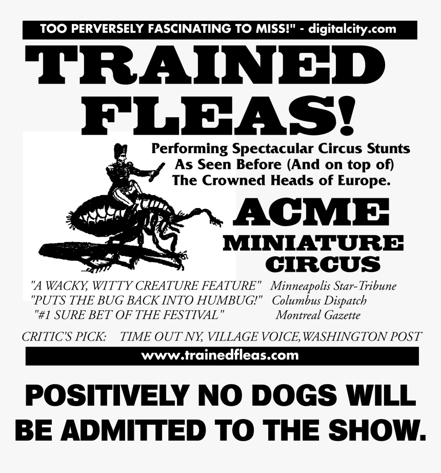 Acme Miniature Flea Circus - Poster, HD Png Download