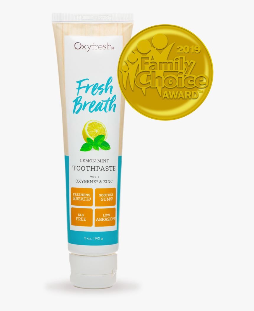 Maximum Fresh Breath Lemon Mint Toothpaste - Oxyfresh Mouthwash, HD Png Download