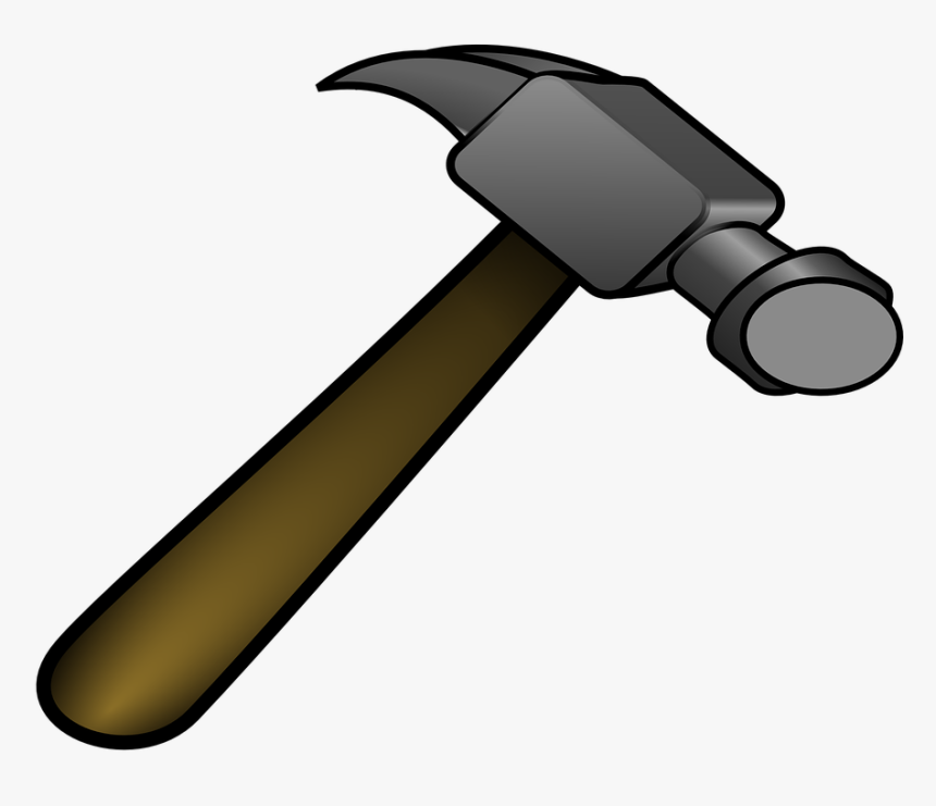 Nail Head Clipart Transparent - Clipart Transparent Background Hammer, HD Png Download